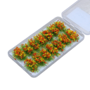 Set di 14 ciuffi di fiori d'erba Miniature cespugli colorati Decorazioni per diorama e paesaggio in miniatura 4