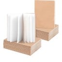 Set di 16 quaderni A6 con pagine bianche e copertina marrone come taccuino tascabile per la scuola e l'ufficio per appunti e schizzi 5