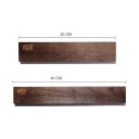 Set di 2 barre magnetiche per coltelli da 30 cm e 40 cm in legno di acacia Supporti da parete per coltelli con forti magneti Marrone scuro 1