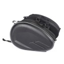 Set di 2 borse laterali per motociclette 44,9×21,8×31,7 cm valigie sotto sella in PU Scatole da viaggio per casco Borse da carico per forcella 2