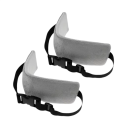Set di 2 cuscini da viaggio per il collo 29x8 cm con cinturino regolabile Supporto per la testa Cuscino da viaggio per auto Aereo Treno Sonno 4