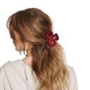 Set di 2 fermagli decorativi per capelli 8–12 cm Fermaglio ad arco a pois e fiocco rosso Fermaglio elegante per acconciatura fissa 2