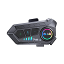 Set di 2 intercom Bluetooth P10X con microfoni morbidi portata 1000 m autonomia 30 h indicazione LED IPX6 riduzione del rumore per due caschi integrali 2