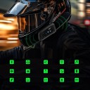 Set di 2 intercom EJEAS V6 Pro Plus con portata di 800 m, Bluetooth 5.1, IP67, riduzione del rumore CVC e autonomia fino a 18 h 2