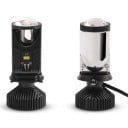 Set di 2 lampadine LED auto H4 9003 HB2 Hi Lo 20 000 lm 6000 K Obiettivo a proiezione e dissipatore a lamelle Luce bianca per fari 1