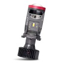 Set di 2 lampadine LED auto Y7D H4/9003/HB2 Hi/Lo Mini lente proiettore 3,8 cm 6000 K Luce bianca 12 fino a 24 V Per fari auto 2