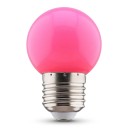 Set di 2 lampadine LED colorate E27 249 lm 220 V Bulbo rotondo 7 x 4,5 cm Attacco a vite Per lampade, ghirlande e portalampade sospesi 7