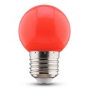 Set di 2 lampadine LED colorate E27 249 lm 220 V Bulbo rotondo 7 x 4,5 cm Attacco a vite Per lampade, ghirlande e portalampade sospesi 4