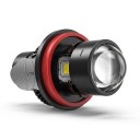 Set di 2 lampadine LED per nebbia 9006 HB4 20 000 lm 6000 K Luce bianca fredda Obiettivo proiettore Per fari antinebbia dell'automobile 2