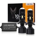 Set di 2 lampadine LED Y10 Pro H4 9003 HB2 30 W 12 V 6000 K Luce Bianca Mini Obiettivo Proiettore Luce Anabbagliante e Abbagliante Per Fari Auto 2