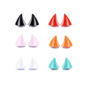 Set di 2 pezzi di corna in silicone per casco Decorazioni carine con ventosa Accessori removibili per casco da fuoristrada Unisex Decorazione senza danneggiare 2