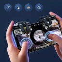 Set di 2 trigger di gioco G21 per smartphone con 6 dita per PUBG e altri sparatutto, universale per Android e iOS 3