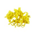 Set di 20 anelli colorati da 3 mm per le zampe degli uccelli Clip in plastica per l'anellamento di piccioni, canarini e pappagalli Marchi identificativi per uccelli 4