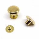 Set di 20 pezzi di chiodi a vite con testa tonda da 10 mm elementi di fissaggio metallici per pelle tessuto e uso decorativo 4
