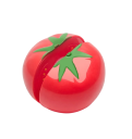 Set di 24 giocattoli da cucina per bambini con frutta, verdura, altri alimenti, 6 fette di pizza, zaino della spesa 21 x 7 x 23 cm, coltello, tagliere 4
