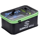 Set di 3× box da pesca in EVA impermeabili pieghevoli con coperchio e zip per attrezzatura e pesci vivi 5