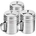 Set di 3 contenitori in acciaio inox 1