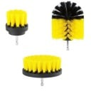 Set di 3 spazzole per trapano con setole in nylon Tre forme di accessori Attacco esagonale Per la pulizia di auto e casa 6