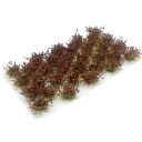 Set di 32 ciuffi di fiori erba Miniature cespugli verdi con fiori bianchi Decorazione per diorama e paesaggio in miniatura 5