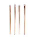 Set di 4 pennelli per ombretto in oro-rosa 4