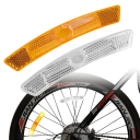 Set di 4 strisce riflettenti per raggi della bicicletta 125x20 mm Catadiottri per raggi della bicicletta Accessori solidi per bicicletta Visibilità Sicurezza notturna 11