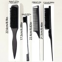 Set di 4 strumenti per capelli professionali Spazzole e pettine con punta Design ergonomico per tutti i tipi di capelli 1