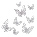 Set di 48 pezzi adesivi 3D da parete Farfalle Decorazioni per interni Soggiorno Camera da letto Stanza dei bambini Decorazione da parete fai da te Farfalline colorate 4