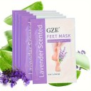 Set di 5 maschere esfolianti per piedi 35 ml Lavanda Per talloni secchi e screpolati Rimuove calli e pelle morta 2