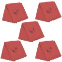 Set di 5 panni per la pulizia 34 x 34 cm per saxofono clarinetto tromba flauto piccola oboe Tessuto di cotone ad alta assorbenza Accessori universali 1