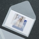 Set di 50 buste trasparenti 18,5 x 12,5 cm carta semitrasparente con chiusura adesiva buste per biglietti 4