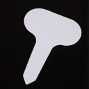 Set di 50 etichette di plastica colorate per piante 7 cm PVC per il terreno Etichette da giardino per verdure e fiori 5