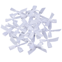 Set di 50 fiocchi di raso per capelli 4 x 3,5 cm Fiocchi colorati Piccoli fiocchi eleganti Accessorio per capelli Lucentezza delicata Fatto a mano Creazione creativa 8