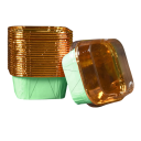 Set di 50 scatole da forno colorate con coperchi 9 × 6,5 × 3,5 cm per muffin, budini e dessert, resistente alla cottura senza teglia 14