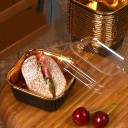 Set di 50 scatole da forno colorate con coperchi 9 × 6,5 × 3,5 cm per muffin, budini e dessert, resistente alla cottura senza teglia 7