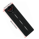 Set di 6 estensori per vita a bottone 85 x 25 mm Nastri in tessuto per pantaloni Accessori per abbigliamento Estensori di vita in poliestere 4