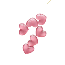 Set di 6 magneti da frigorifero a forma di cuori scintillanti 2,5×2,2 cm resina supporti magnetici decorativi per fissare appunti 4