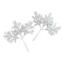 Set di 6 rametti innevati 12×15 cm Rametti natalizi artificiali con effetto ghiacciato Decorazioni invernali per tavolo, corona o addobbo 6