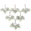 Set di 6 rametti innevati 12×15 cm Rametti natalizi artificiali con effetto ghiacciato Decorazioni invernali per tavolo, corona o addobbo 1