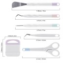 Set di 6 strumenti artigianali in vinile per rimozione delle erbacce Scrapbooking DIY Intaglio in rilievo Strumenti per Cricut Maker Silhouette 2