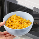 Set di 8 ciotole di plastica 7,8 x 15 cm Ciotole rotonde colorate per insalate, zuppe e dessert Stoviglie riutilizzabili per la cucina e i viaggi 5