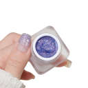 Set di 8 gel glitter cromati per unghie UV LED smalti gel lucidi per nail art induribili in lampada UV e LED 6