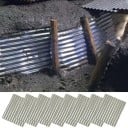 Set di 8 pezzi di lamiere ondulate 37 × 45 mm Scala 1:35 Copertura per tetti in miniatura per diorami e modelli 3