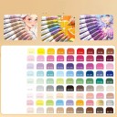 Set di 9 pennarelli acrilici con punta a pennello Sistema di inchiostro automatico Colori dopaminici per pittura e scrittura creativa 2