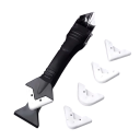 Set di attrezzi 5 in 1 19 x 4 cm Spatola in metallo Rimuovi silicone Strumento per stuccatura Rimuovi fughe Raschietto angolare Spatola di finitura 1