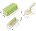 Set di attrezzi per bambini per la sabbia e l'acqua strumenti in plastica di dimensioni compatte per creare con la sabbia e giochi all'aperto 3