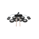 Set di batteria elettronica USB in silicone pieghevole portatile con pedali, bacchette e cavo di alimentazione 43x28x2.7 cm 4