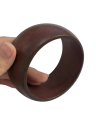 Set di bracciali larghi in legno per donne 3,8 cm legno naturale bracciali rigidi lisci per uso quotidiano e stratificazione 2