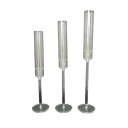 Set di candelabri in acrilico 45 / 50 / 55 cm Aspetto cristallino candelabri trasparenti su supporto Candelabri decorativi per decorazioni da tavolo per matrimoni 1