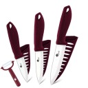 Set di coltelli in ceramica 3 pz e pelapatate 2