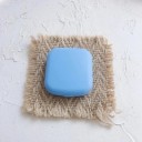 Set di custodie per lenti a contatto con specchietto mini custodia 5,5 × 5 × 1,8 cm custodia da viaggio compatta in plastica per lenti 4